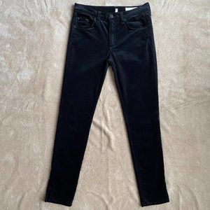 Rag & Bone Black Velvet Pant